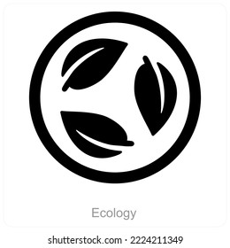Ecology and ecological icon concept