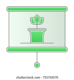 Ecology education vector icon