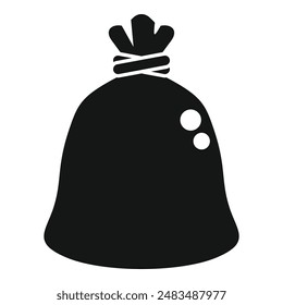 Ecology element bag icon simple vector. Trash element. Cleanup bio carry