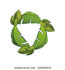 ecology emblem isolated icon vector illustration design