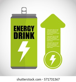 Ecology And Energy Drink Saving Care Image, Vector Illustration