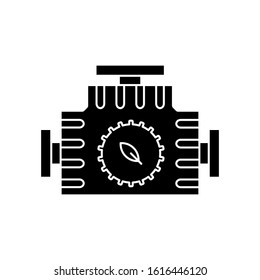 Ecology, energy, engine, green, technology, motor icon. Can also be used for ecology. Suitable for use on web apps, mobile apps and print media.