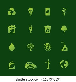 Ecology, energy, environment,nature, green icon set vector design