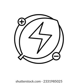 Ecology Energy Icon design Outline Style