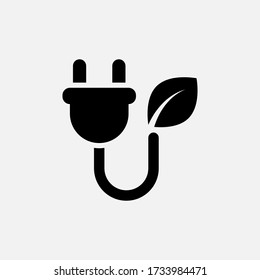 Ecology energy icon designed in a solid style
