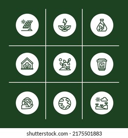 Ecology energy icon set for your websites, mobile apps or anything