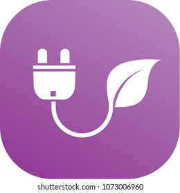 Ecology energy icon vector