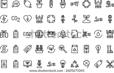 Ecology enviroment icons High-Quality Vector Icons Collection with Editable Stroke. Ideal for Professional and Creative Projects