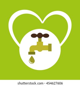 ecology enviromental eco nature isolated, vector illustration