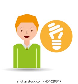 ecology enviromental eco nature isolated, vector illustration