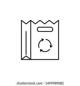 Ecology environment bag icon. Element of ecology environment icon