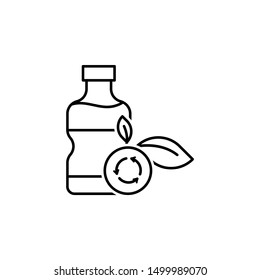 Ecology environment bottle icon. Element of ecology environment icon