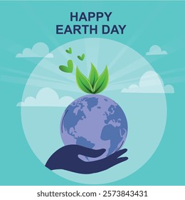 Ecology and environment conservation concept. World Happy earth day Vector illustration design.