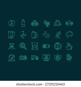 Ecology environment cute element trendy design vector Illustration colorful background.eps