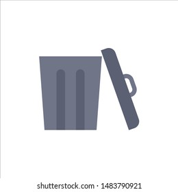 Ecology, Environment, Garbage, Trash  Flat Color Icon. Vector icon banner Template