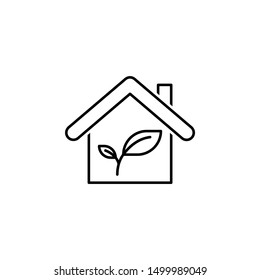 Ecology environment house icon. Element of ecology environment icon