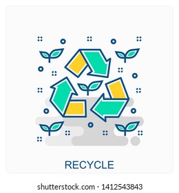 Ecology and Environment Icon Concept