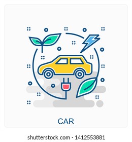 Ecology and Environment Icon Concept