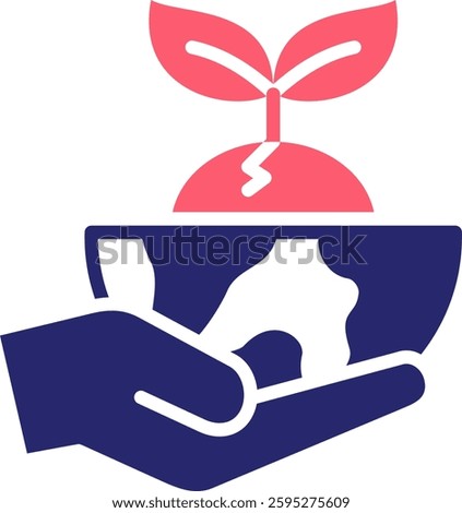 Ecology And Environment Icon Fill Vector Illustration