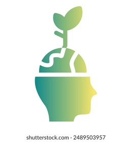 Icono de ecología y medio ambiente con diseño relleno, icono de glifo. Ilustración vectorial relacionada con la ecología con diseño simple aislado sobre fondo blanco