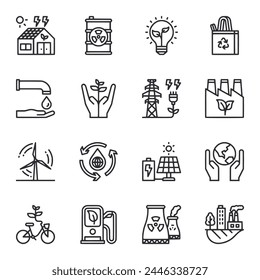 Ecology and Environment icon set