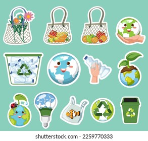 Ilustración del tema de la ecología y el entorno