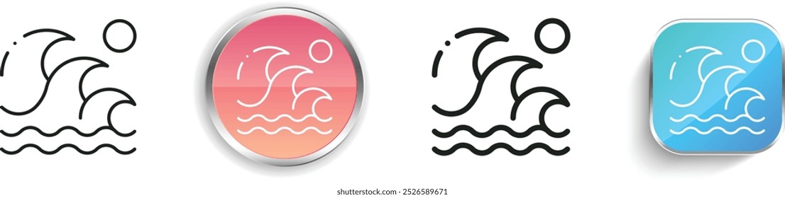 ecology and environment icon. Thin Linear, Regular and Button Style Design Isolated On White Background