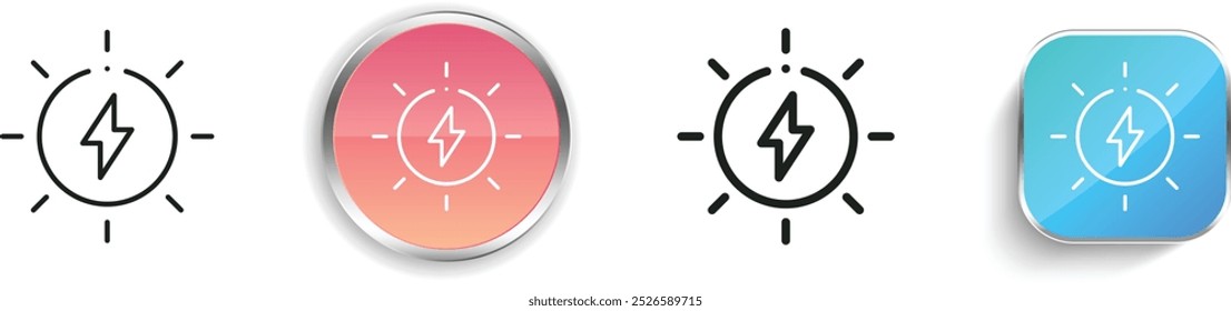 ecology and environment icon. Thin Linear, Regular and Button Style Design Isolated On White Background