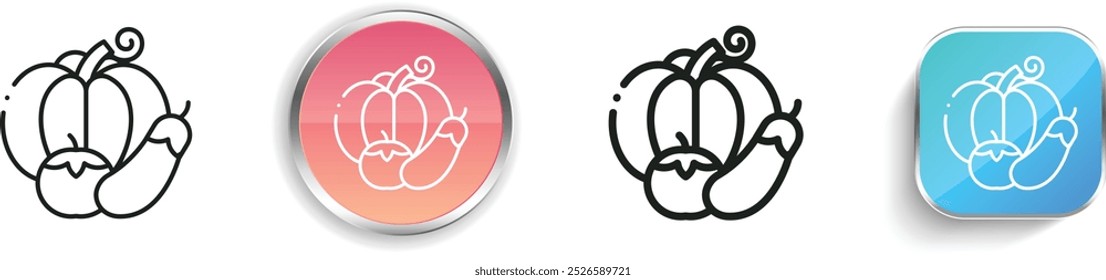 ecology and environment icon. Thin Linear, Regular and Button Style Design Isolated On White Background