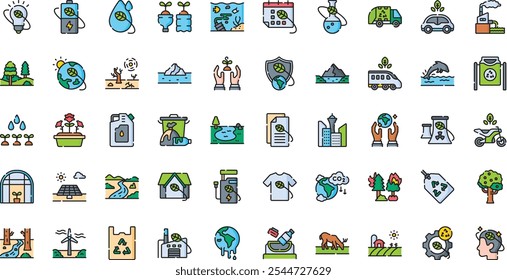 Ecology environment icons High-Quality Vector Icons Collection with Editable Stroke. Ideal for Professional and Creative Projects.