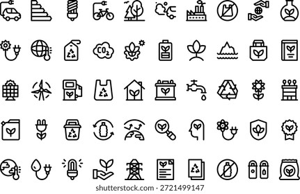 Ecology And Environment Icons Simple vector icon. Illustration symbol design template for web mobile UI element.