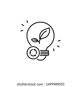 Ecology environment invention icon. Element of ecology environment icon