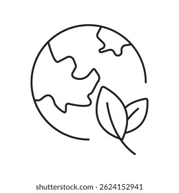 Ecology and environment line icon. Environment, sustainability, nature, recycle, renewable energy, eco-friendly, forest, wind power, green symbol and more.