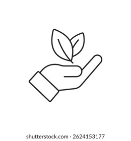 Ecology and environment line icon. Environment, sustainability, nature, recycle, renewable energy, eco-friendly, forest, wind power, green symbol and more.