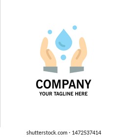 Ecology, Environment, Nature Business Logo Template. Flat Color