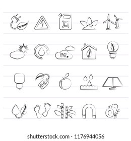 Ecology, Environment and nature icons 3 - vector icon set