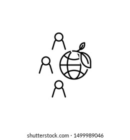 Ecology environment planet earth icon. Element of ecology environment icon