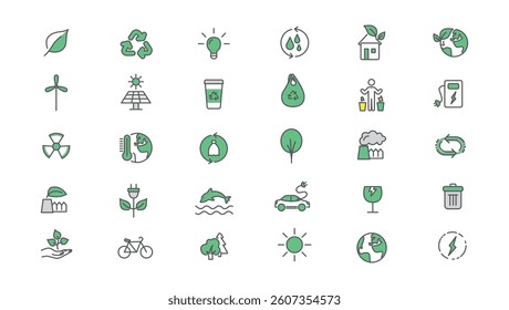 Ecology and  Environment set icons