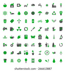 Ecology Environment Vector Icons Set Stock Vector (Royalty Free ...