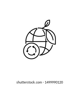 Ecology environment worldwide icon. Element of ecology environment icon