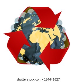 ecology or environmental background. vector design