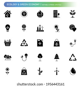 Ecology, environmental icon for your website, logo, app, UI, product print. ecology flat Silhouette vector illustration icon