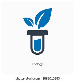 Ecology or environmental science icon and concept