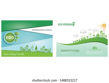 Ecology environmentally friendly concept .