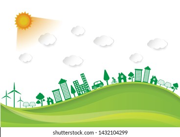 Ecology environmentally friendly concept Vector infographic 