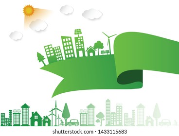 Ecology environmentally friendly concept Vector infographic 