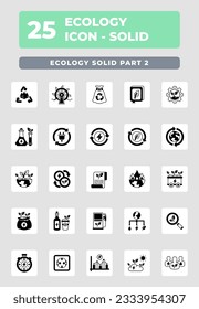 Ecología Entorno diseño de estilo de icono sólido
