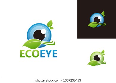Ecology Eye Logo Template Design Vector, Emblem, Design Concept, Creative Symbol, Icon
