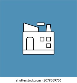 ecology factory vector icon design 