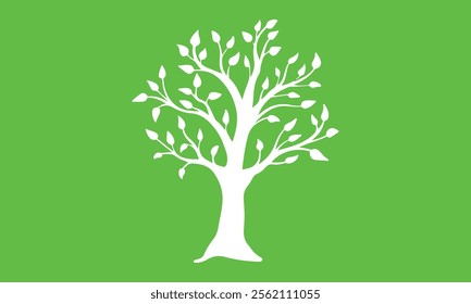 Ecology family tree logo art vector illustrator 